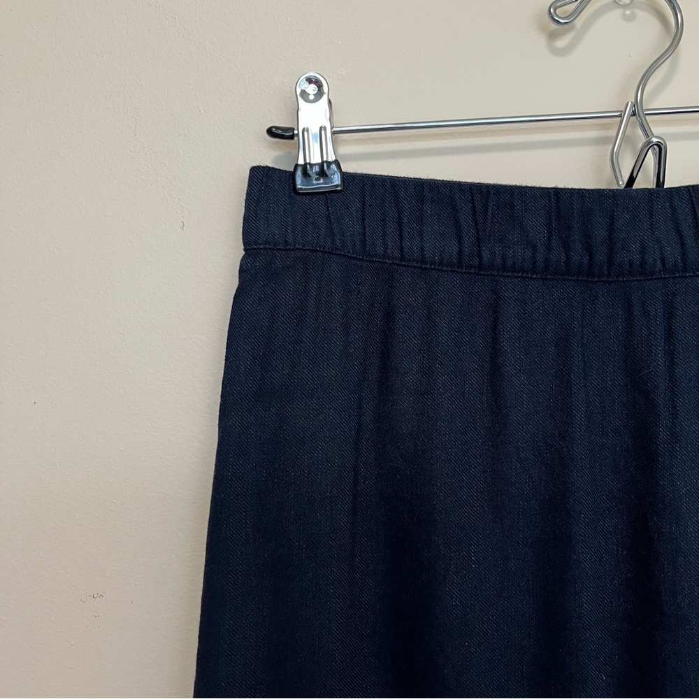 J. Jill Linen Blend Navy Blue With Red Stripes Skirt - Size XS - Picture 3 of 12